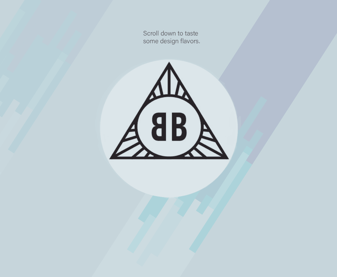 BuckyBen Design - Ben Weisman - The vertical lines encourage a scroll down the page.